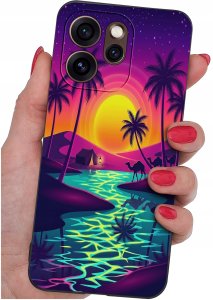 krainaGSM Etui Do Oppo Reno 15 Pro 5G Lato Letnie Vibe Kolorowe Wzory + Szkło 9H 2