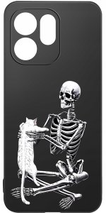 krainaGSM Etui Do Oppo Reno 15 Pro 5G Czaszka Szkielet Halloween Wzory + Szkło 9H 4