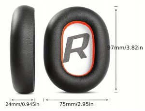 Tradebit Nauszniki Pady Gąbki do PLANTRONICS BACKBEAT PRO 2 Czarne (7668) 4