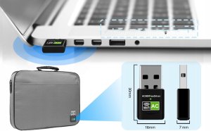 Karta sieciowa Tradebit USB Adapter USB 600Mbps 5Ghz (6362) 7