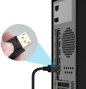 Kabel Tradebit Przewód DisplayPort do HDMI 4k DP-HDMI 1m (8185) 4