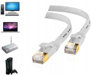 Tradebit Kabel sieciowy LAN Ethernet płaski SFTP CAT7 3m (8191) 6