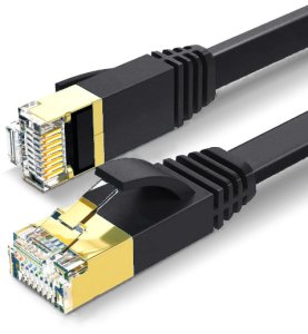 Tradebit Kabel sieciowy LAN Ethernet płaski SFTP CAT7 5m czarny (8131) 3