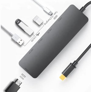 Stacja/replikator Tradebit Stacja Dokująca HUB USB-C HDMI 4k 3x USB 3.0 5Gbps PD dla Windows MacBook (6367) 2
