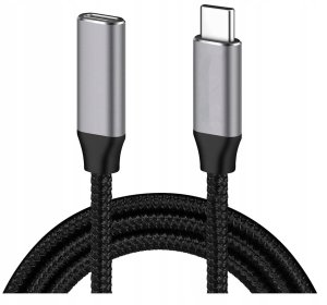Kabel USB Tradebit Przedłużacz USB-C Thunderbolt 3 10GB 100W 4K 1M (8136) 2