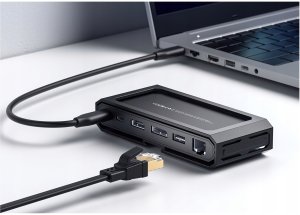 JSAUX Stacja dokująca 11w1 100W 4K 120Hz HB1101 HDMI DP QC do Steam Deck (6840) 3