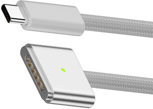 Kabel USB Tradebit Przewód MagSafe 3 - USB-C 140W do MacBook / Pro / Air / iPad 2m Biały (6860) 2