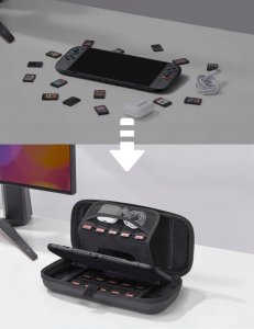 JSAUX Przenośne Etui Futerał Obudowa do NINTENDO SWITCH 2 - Kieszeń na gry (7721) 4