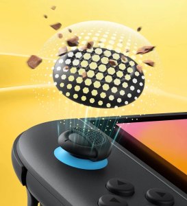 JSAUX Nakładki Gumki na Joy-Con 6w1 do konsoli Nintendo Switch 2 Czarne (7743) 3