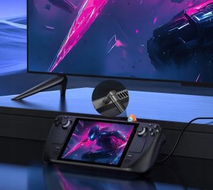 JSAUX Adapter kątowy złączka USB-C 90 do Steam Deck ROG Ally Switch 100W 4K 2szt (7786) 3