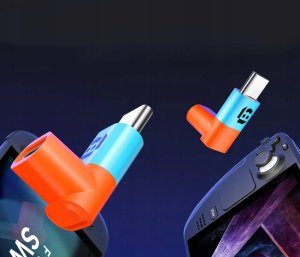 JSAUX Adapter kątowy złączka USB-C 90 do Steam Deck ROG Ally Switch 100W 4K 2szt (7786) 4