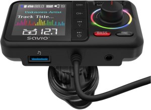 Transmiter FM Savio TR-20 z Bluetooth i ładowarką PD (85255000) 2