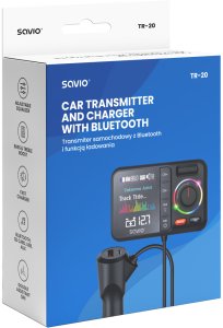 Transmiter FM Savio TR-20 z Bluetooth i ładowarką PD (85255000) 4