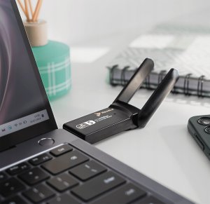 Karta sieciowa Reagle Zewnętrzna Karta Sieciowa WI-FI Adapter USB 3.2 WIFI 1300Mbps 2,4GHz 5GHz (5905261351906) 4