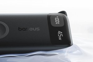 Powerbank Baseus LiPo PowerBank EnerFill FT31 10000mAh 45W z zintegrowanym kablem USB-C + bezprzewodową ładowarką do smartwatcha czarny (E0032102) 4