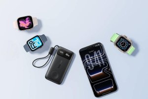 Powerbank Baseus LiPo PowerBank EnerFill FT31 10000mAh 45W z zintegrowanym kablem USB-C + bezprzewodową ładowarką do smartwatcha czarny (E0032102) 6