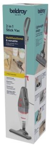 Odkurzacz pionowy Beldray Bezworkowy 600W HEPA 2w1 Kabel 5m 1l lekki 7
