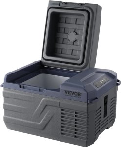 Lodówka turystyczna Vevor Lodówka turystyczna czarna 12L kompresor Bluetooth chłodzenie mrożenie 45 W 8