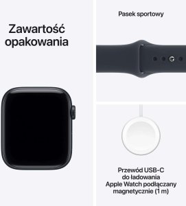 Smartwatch Apple Apple Watch SE 3 GPS + Cellular 44mm Midnight Aluminium Case with Navy Blue Sport Band - S/M 7