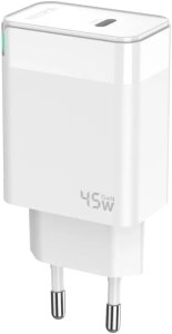 Ładowarka Jellico Sieciowa C105 GAN PD 45W 1XUSB-C + kabel USB-C - USB-C biały 4