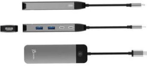 HUB USB j5create USB-C 4K60 hub with PD/screen-off control (JCD3002-N) 2