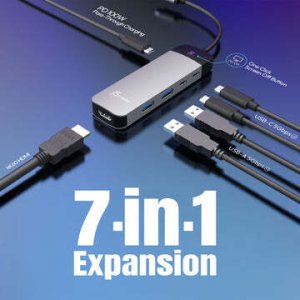 HUB USB j5create USB-C 4K60 hub with PD/screen-off control (JCD3002-N) 3