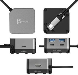 HUB USB j5create USB-C 4K144 HDMI HUB/CUBE PLUS 6 IN 1 (JCD361-N) 5