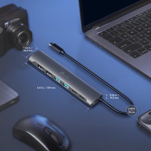 HUB USB j5create USB-C 7-port (JCH3007-N) 4