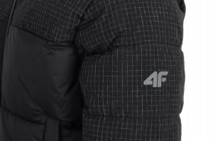4f Kurtka zimowa puchowa chłopięca M621 pikowana dziecięca 5