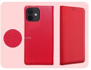 Hello Case Etui z Klapką Do Apple iPhone 12 Mini (Czerwone, Zamykane, Kabura) Szkło (BNDL3926) 4