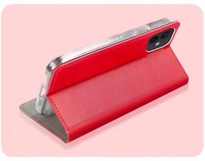 Hello Case Etui z Klapką Do Apple iPhone 12 Mini (Czerwone, Zamykane, Kabura) Szkło (BNDL3926) 5