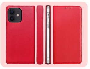 Hello Case Etui z Klapką Do Apple iPhone 12 Mini (Czerwone, Zamykane, Kabura) Szkło (BNDL3926) 6