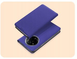 Hello Case Etui z klapką do Realme 14 Pro (granatowe, magnetyczne, zamykane) szkło (BUND2146) 2
