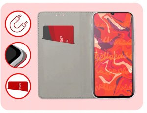 Hello Case Etui z klapką do Motorola Moto G04 / G24 / E14 (czerwone, zamykane) szkło (BUND1967) 3