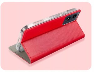 Hello Case Etui z klapką do Motorola Moto G04 / G24 / E14 (czerwone, zamykane) szkło (BUND1967) 5