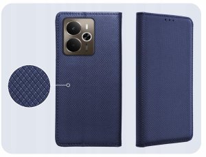 Hello Case Etui z Klapką do Realme 14 5G / 14T 5G (Granatowe, Magnetyczne) Szkło (BNDL5647) 4