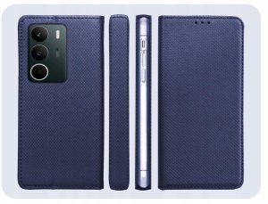 Hello Case Etui z klapką do Realme C71 (granatowe, magnetyczne, zamykane) szkło (BNDL7955) 6