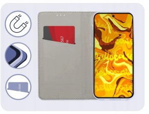 Hello Case Etui z Klapką Do Motorola Moto G75 (Granatowe, Magnetyczne, Case) Szkło (BNDL5733) 3