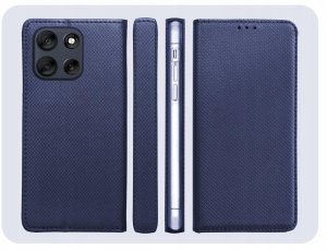 Hello Case Etui z klapką do Motorola Moto G56 (granatowe, magnetyczne, case) szkło (BUND2161) 6