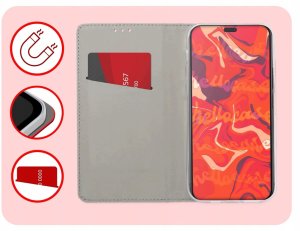 Hello Case Etui z klapką do Oppo Reno13 5G (czerwone, zamykane, magnetyczne) szkło (BNDL4552) 3
