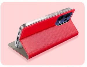 Hello Case Etui z klapką do Oppo Reno13 5G (czerwone, zamykane, magnetyczne) szkło (BNDL4552) 5