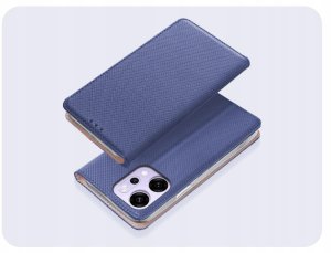 Hello Case Etui z klapką do Oppo Reno14 Pro (granatowe, magnetyczne, zamykane) szkło (BUND2160) 2