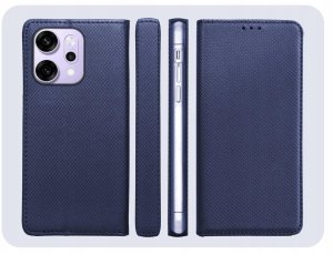 Hello Case Etui z klapką do Oppo Reno14 Pro (granatowe, magnetyczne, zamykane) szkło (BUND2160) 6
