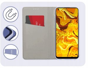 Hello Case Etui z Klapką Do Realme 10 4G (Granatowe, Magnetyczne, Zamykane) Szkło (BNDL5734) 3