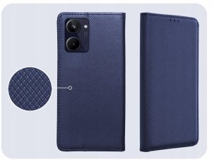 Hello Case Etui z Klapką Do Realme 10 4G (Granatowe, Magnetyczne, Zamykane) Szkło (BNDL5734) 4