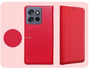 Hello Case Etui z Klapką do Motorola Edge 50 Neo / ThinkPhone 25 (czerwone) szkło (BUND2131) 4
