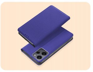 Hello Case Etui z Klapką Do Xiaomi Redmi 12 4G / 5G (Granatowe, Magnetyczne) Szkło (BNDL4202) 2