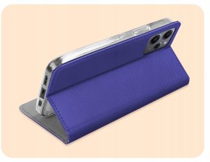 Hello Case Etui z Klapką Do Xiaomi Redmi 12 4G / 5G (Granatowe, Magnetyczne) Szkło (BNDL4202) 5
