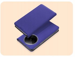 Hello Case Etui z klapką do Xiaomi Redmi A3 (granatowe, magnetyczne, zamykane) szkło (BNDL4177) 2
