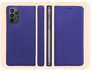 Hello Case Etui z Klapką Do Samsung Galaxy A23 5G (Granatowe, Magnetyczne) Szkło (BNDL4182) 6